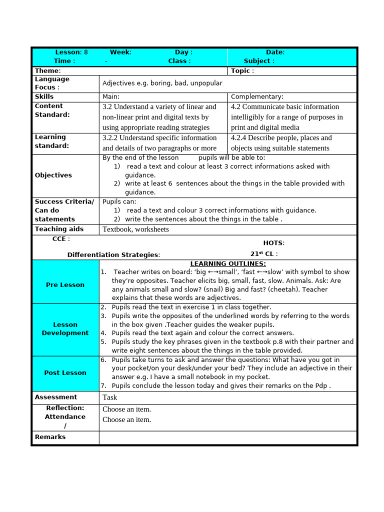 RPH M3 2026 | PDF | English Language | Verb