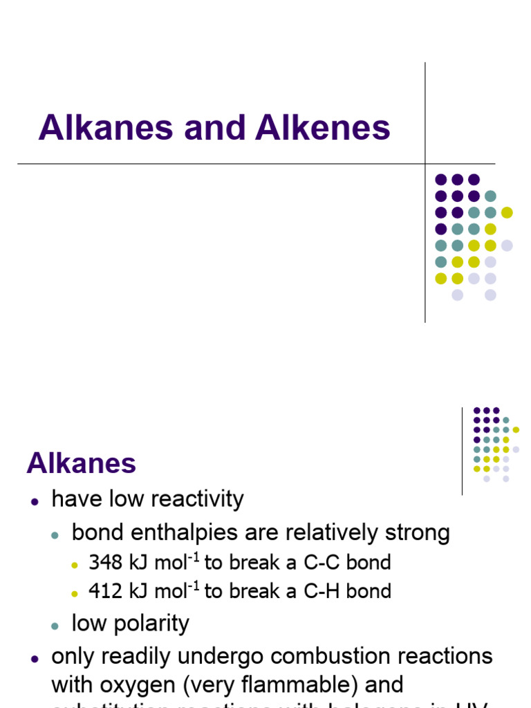 Alkanes and Alkenes.ppt | PDF | Alkene | Alkane
