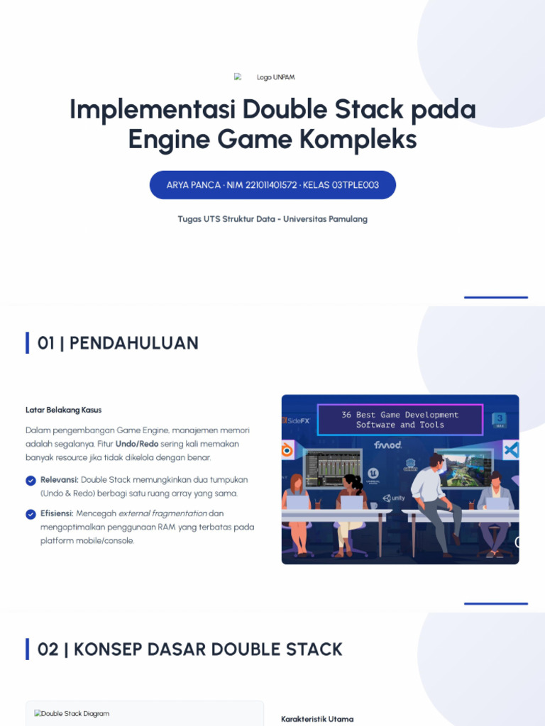 Implementasi Double Stack Pada Engine Game Kompleks | PDF