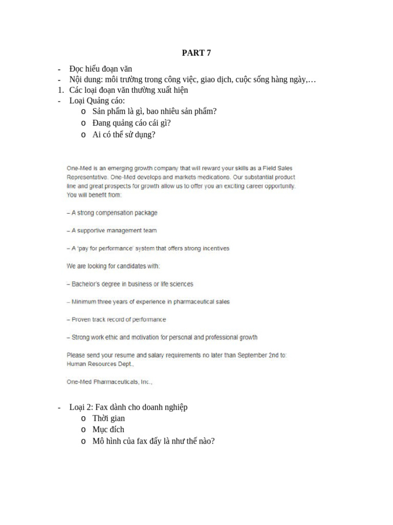 Toeic Lr a476 Lesson 13th | PDF