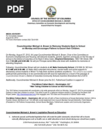 Councilmember Michael A. Brown to Welcome Students to School