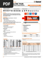 Drilling Sizes For Ramset Glue | PDF | Strength Of Materials | Concrete