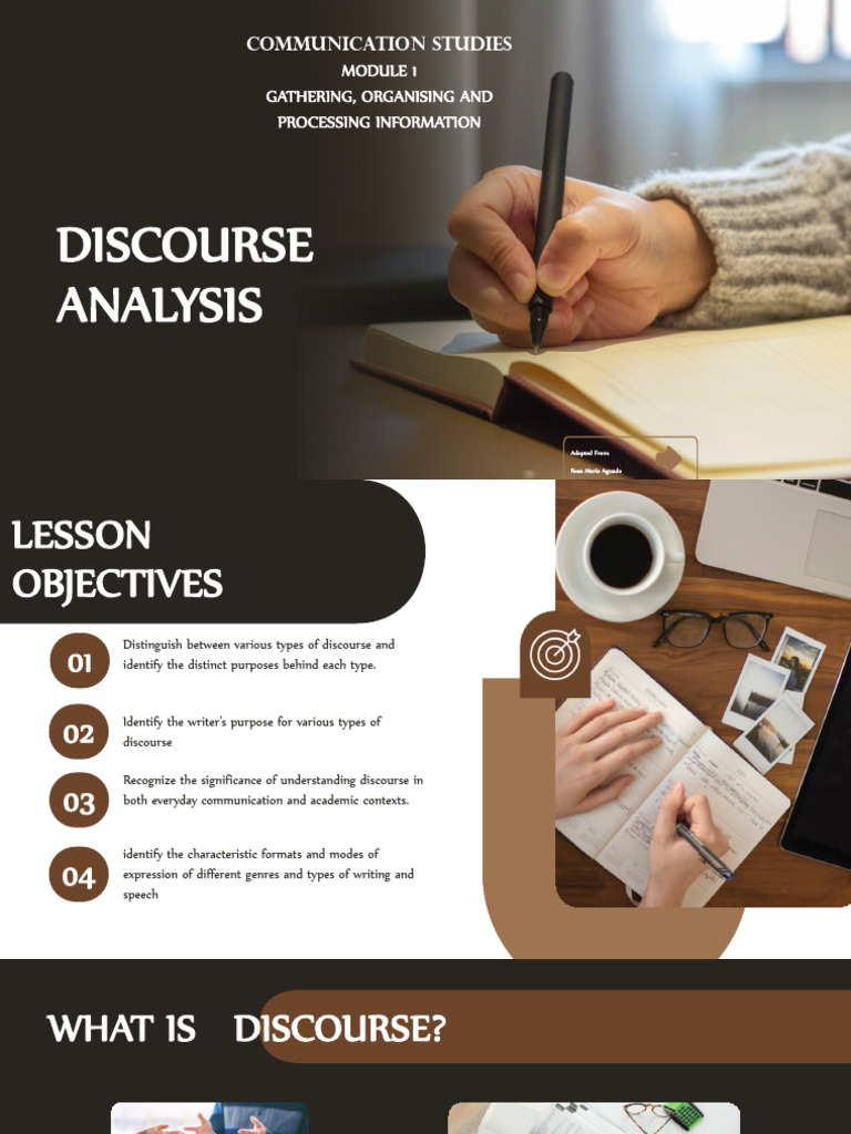 Mod 1 Introduction to Discourse Analysis- Types and Purposes.pptx | PDF ...