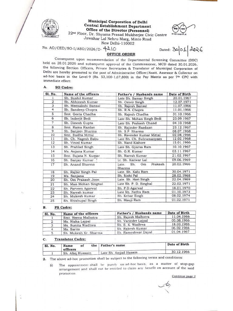 AO Promotion Order | PDF