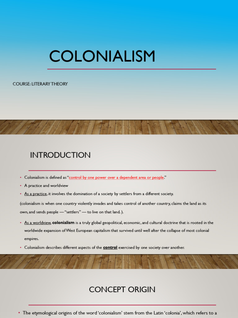 Colonialism | PDF | Colonialism | Imperialism