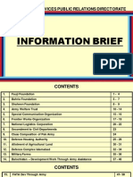 Information Brief by Inter Services Public Relations (ISPR)