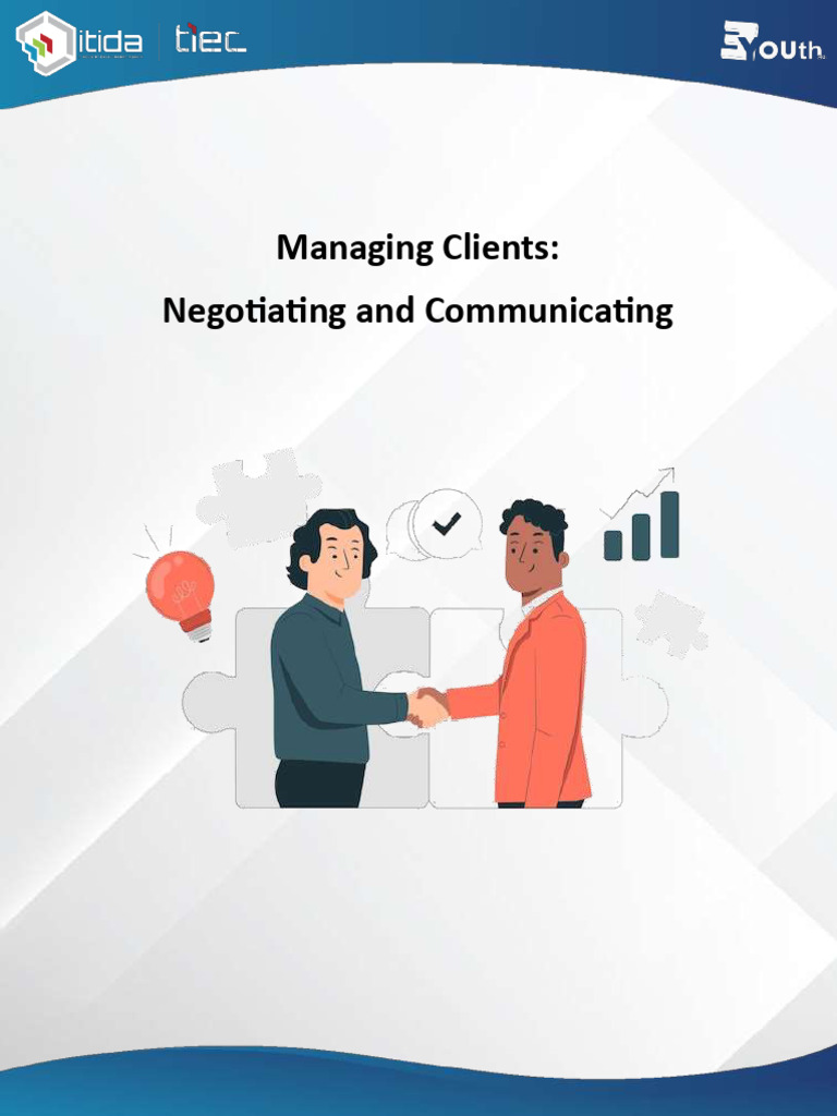 Managing Clients-Negotiating and Communicating | PDF | Performance ...