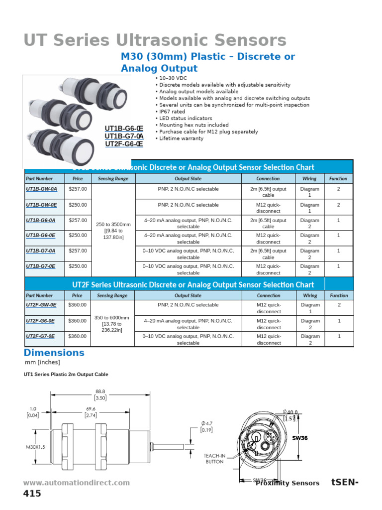 Ultra 30 Mm Ut Plastic | PDF | Electrical Engineering | Electrical ...