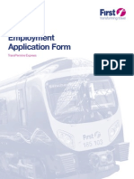 Employment Application Form: Transpennine Express