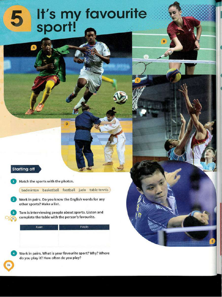 Complete KET FS SB Unit 5 IT's My Favourite Sport | PDF