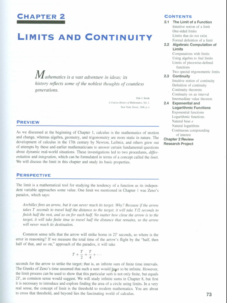 Calculus New - Chapter 2 | PDF