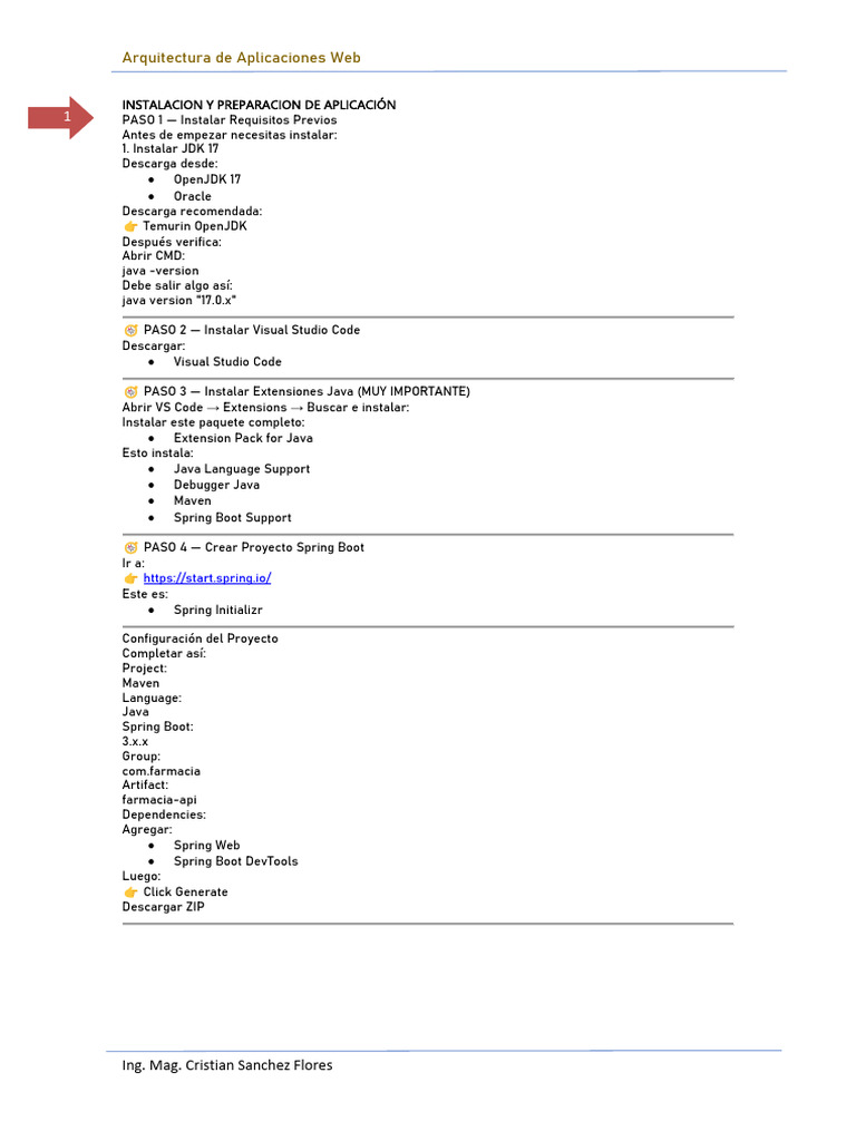 Sprint Boot | PDF | Java (lenguaje de programación) | Microsoft Windows