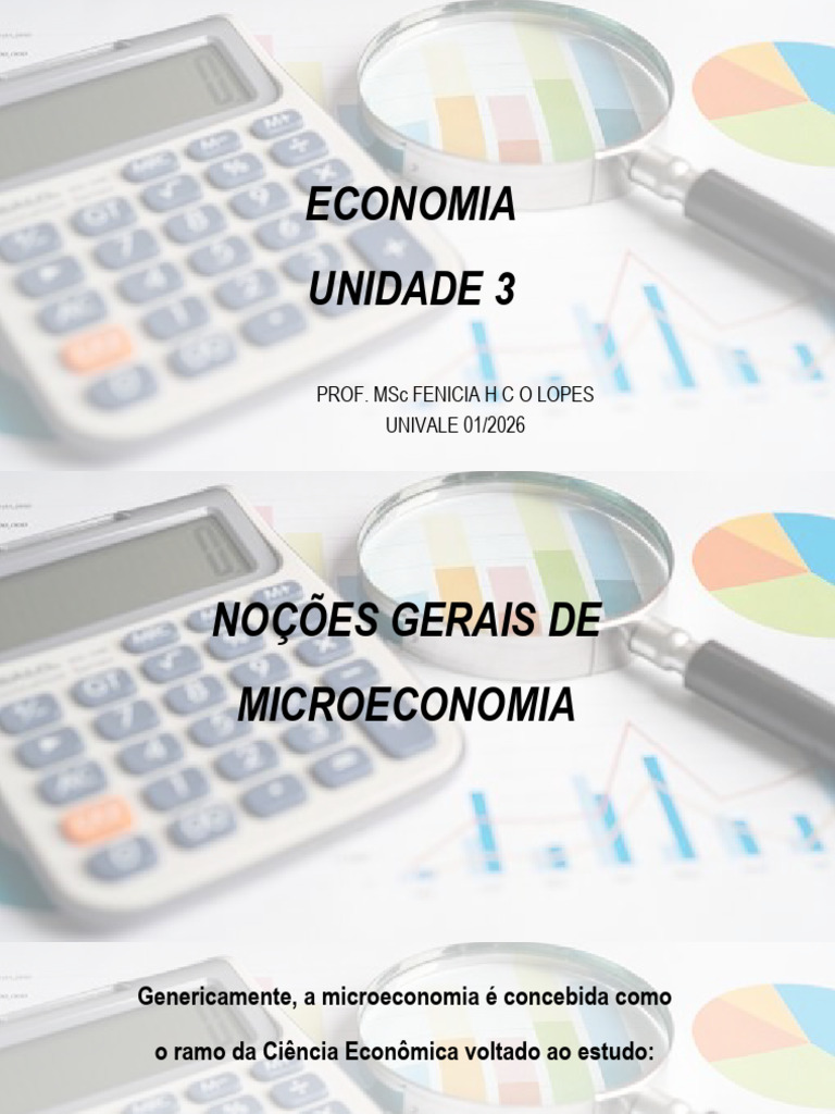 01 2026 Economia Unidade3 | PDF | Demanda | Oferta e procura
