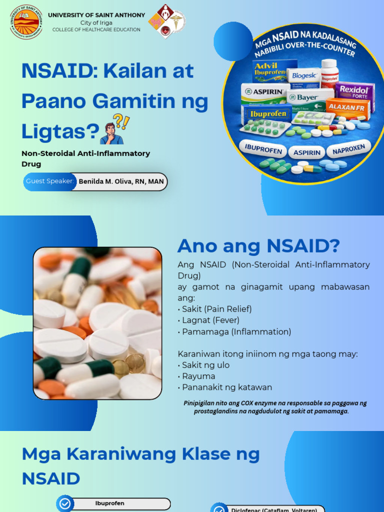 NSAIDs-ppt | PDF