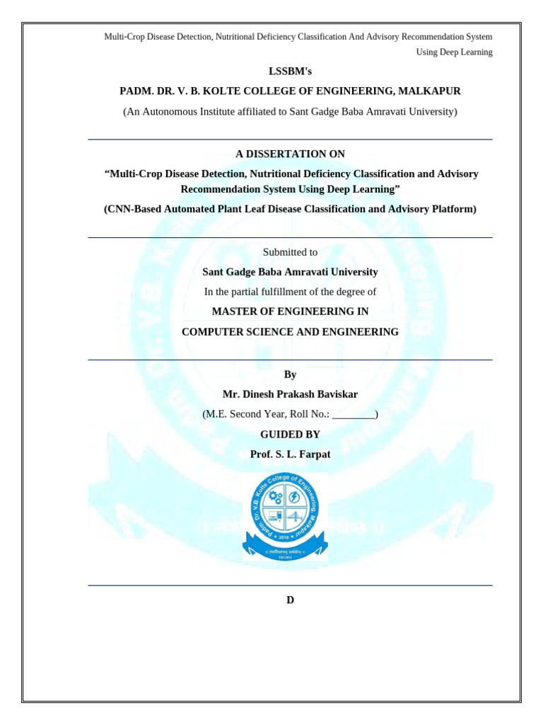 Thesis Final 1 | PDF | Machine Learning | Deep Learning