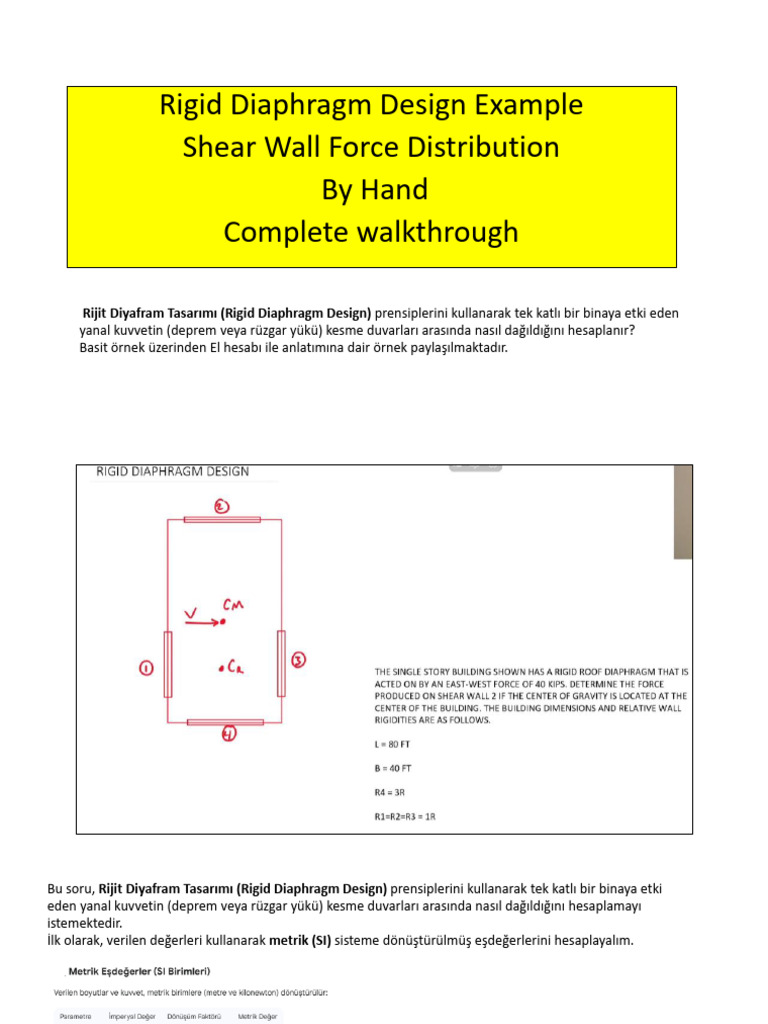 12_Rigid Diaphragm Design Example | PDF
