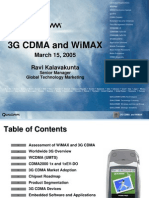 Overview of 3G CDMA and WiMAX v3