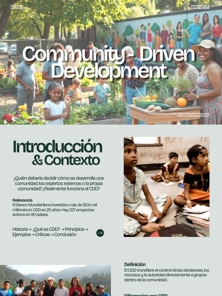 Community - Driven Development | PDF | Pobreza | Pobreza e indigencia