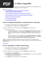 Creating Hyperlinked Index in MS Word | PDF | Hyperlink | Microsoft Word