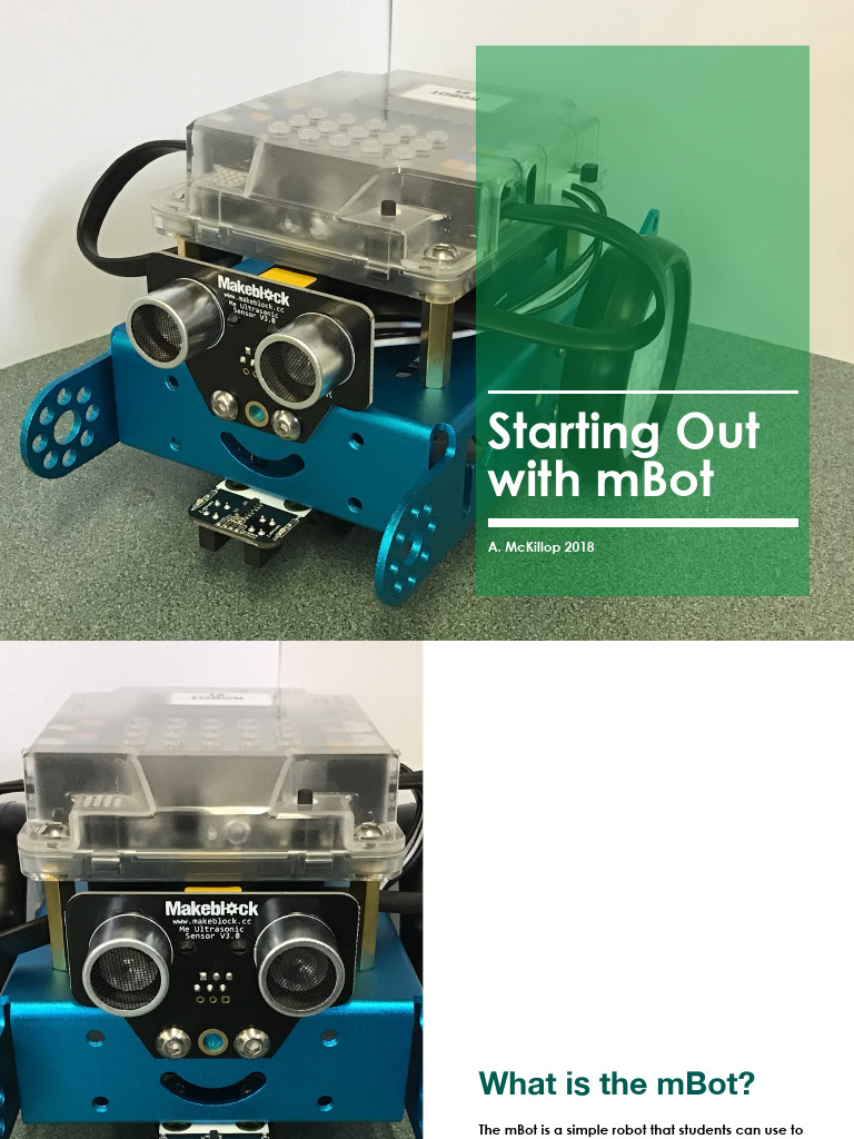 Starting Out With Mbot | PDF | Laptop | Light