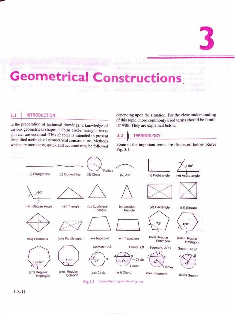 3 Geometrical Construction | PDF | Circle | Tangent