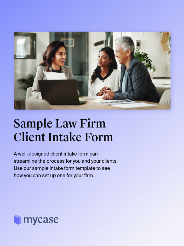 Law Firm Client Intake Form | PDF | Information