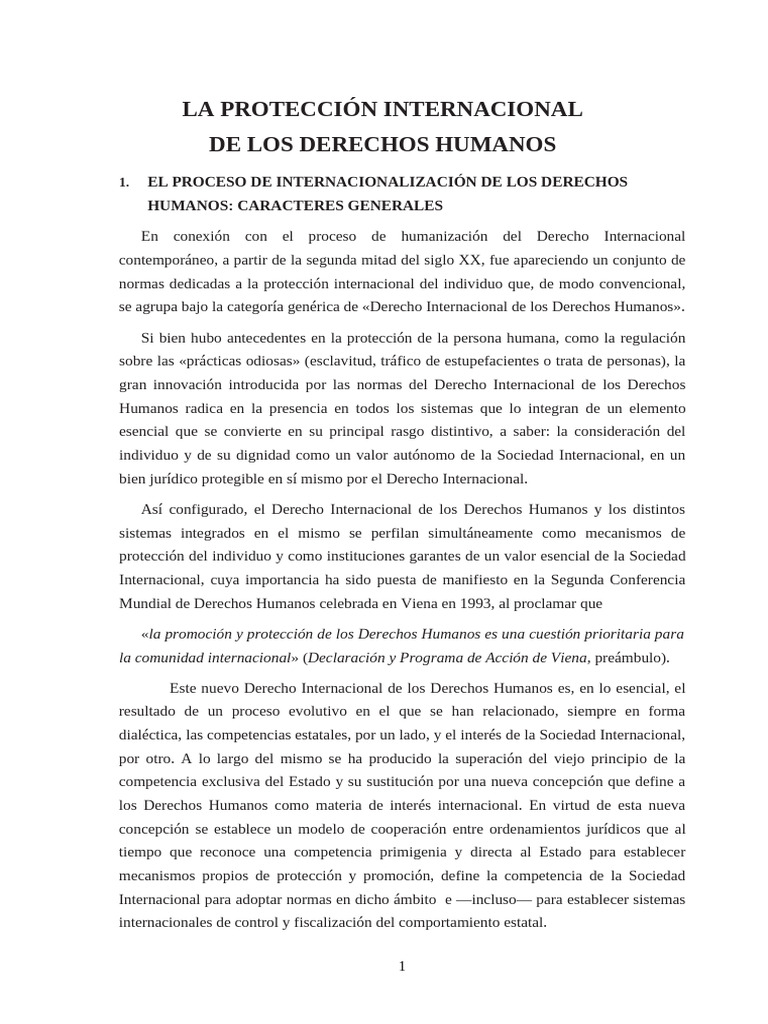 CLASE UNIDAD 9 - LA PROTECCIÓN INTERNACIONAL DE LOS DERECHOS HUMANOS ...