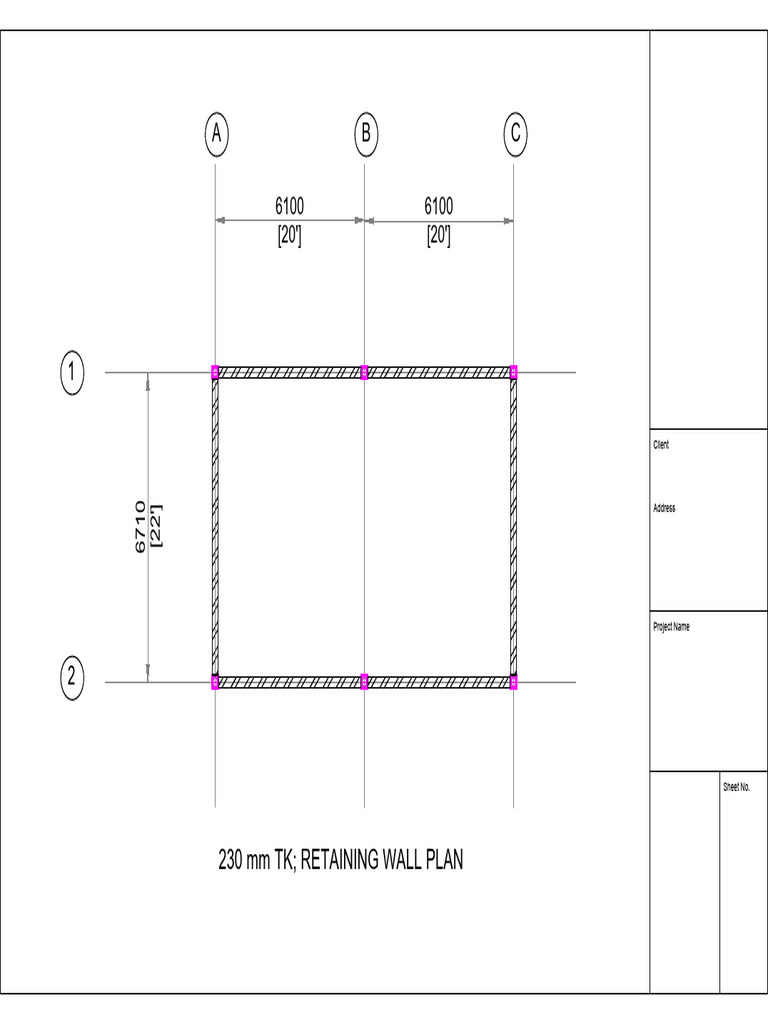 Mini Mart_R-Wall Plan | PDF