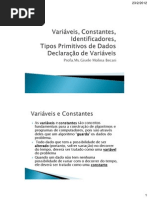 Aula3 Var Const Ident TipPrim DeclVar