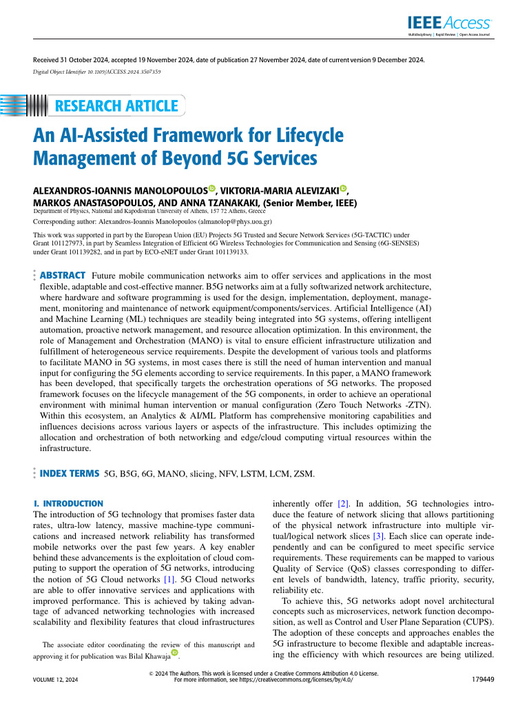 An AI-Assisted Framework for Lifecycle Management of Beyond 5G Services ...