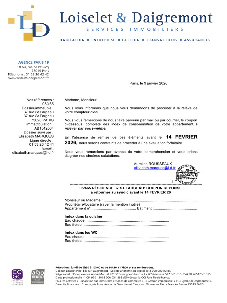 Relve Compteurs 2026 | PDF
