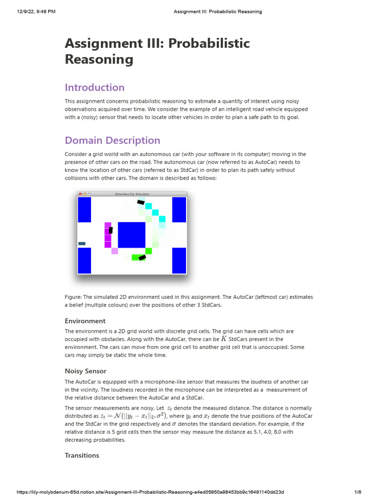 Assignment III_ Probabilistic Reasoning | PDF | Python (Programming ...