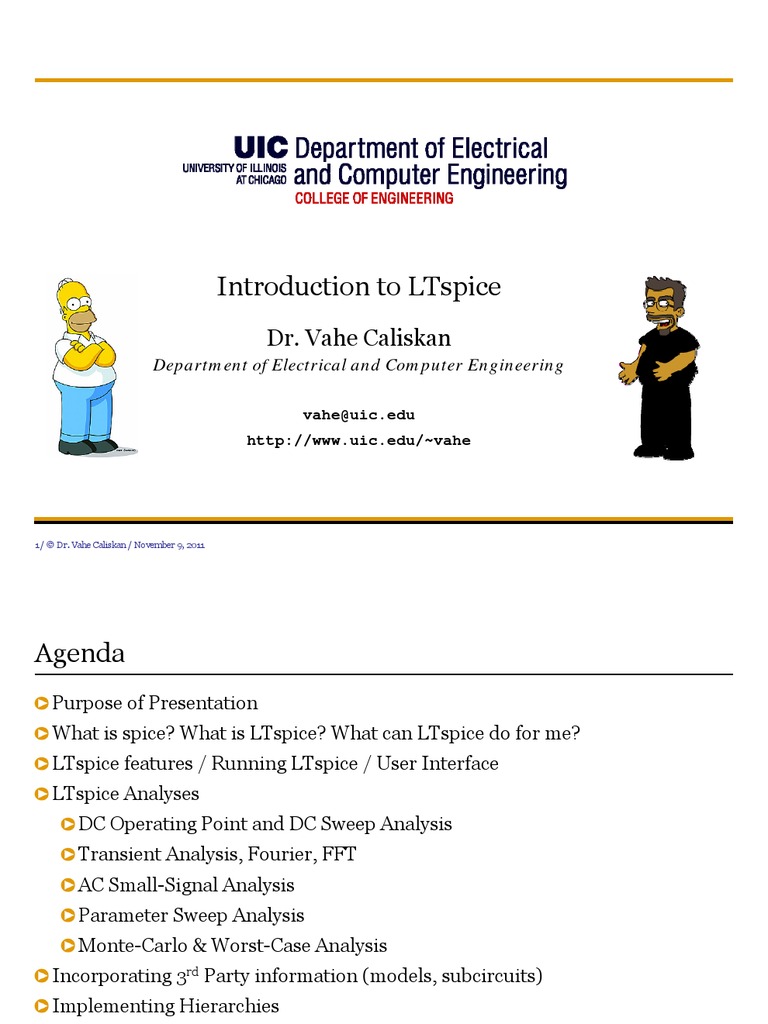 Introduction To LTspice PDF Spice Electronic Design