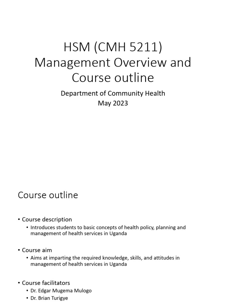 1.HSM_Course_Overview_May 2023 | PDF | Business | Cognition
