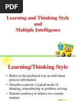 Download Learning and Thinking Style PPT by Angie SN103877878 doc pdf
