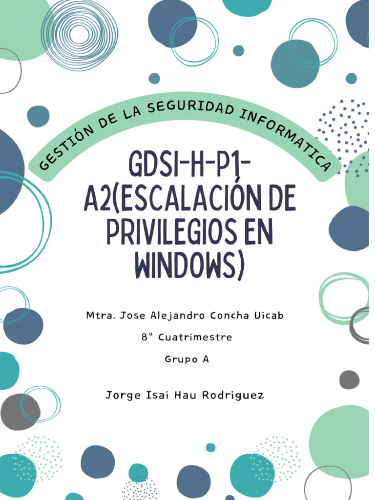 Gdsi H P1 A2 | PDF | Microsoft Windows | Archivo de computadora