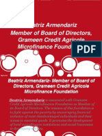 Beatriz Armendariz - Member of Board of Directors, Grameen Credit Agricole Microfinance Foundation