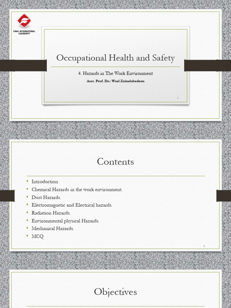 Occupational Health and Safety_4 | PDF