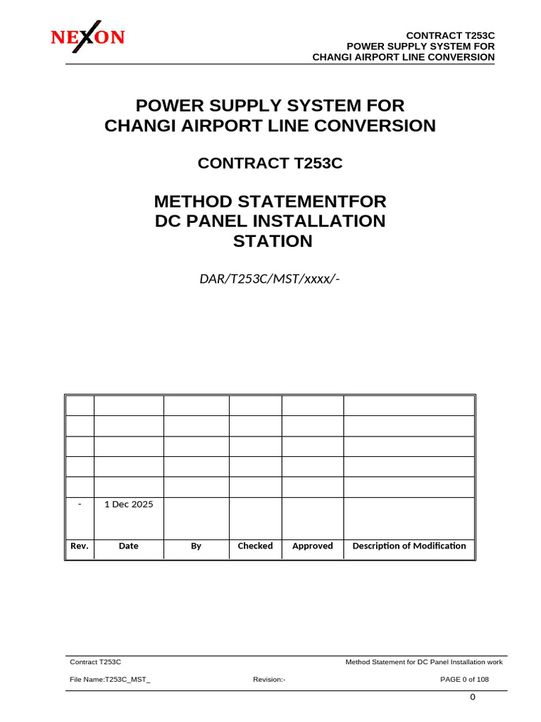6. MSRA For DC750V Switchgear installation | PDF