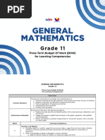 Grade 11 General Math Budget 2025-2026 | PDF | Function (Mathematics ...