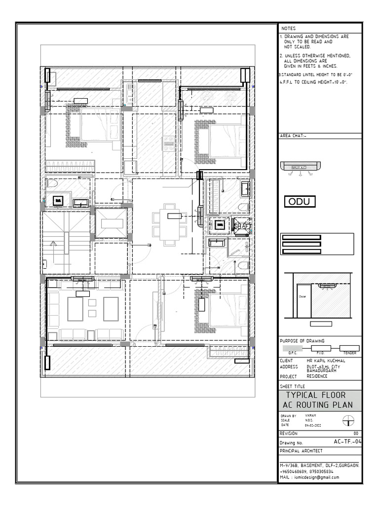 Ac Routing Typical Floor Plot-63-Bahadurgarh-Model | PDF | Building ...