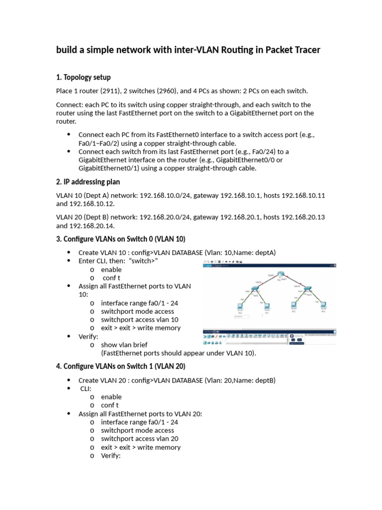 Build a Simple Network With Inter (1) | PDF | Router (Computing ...