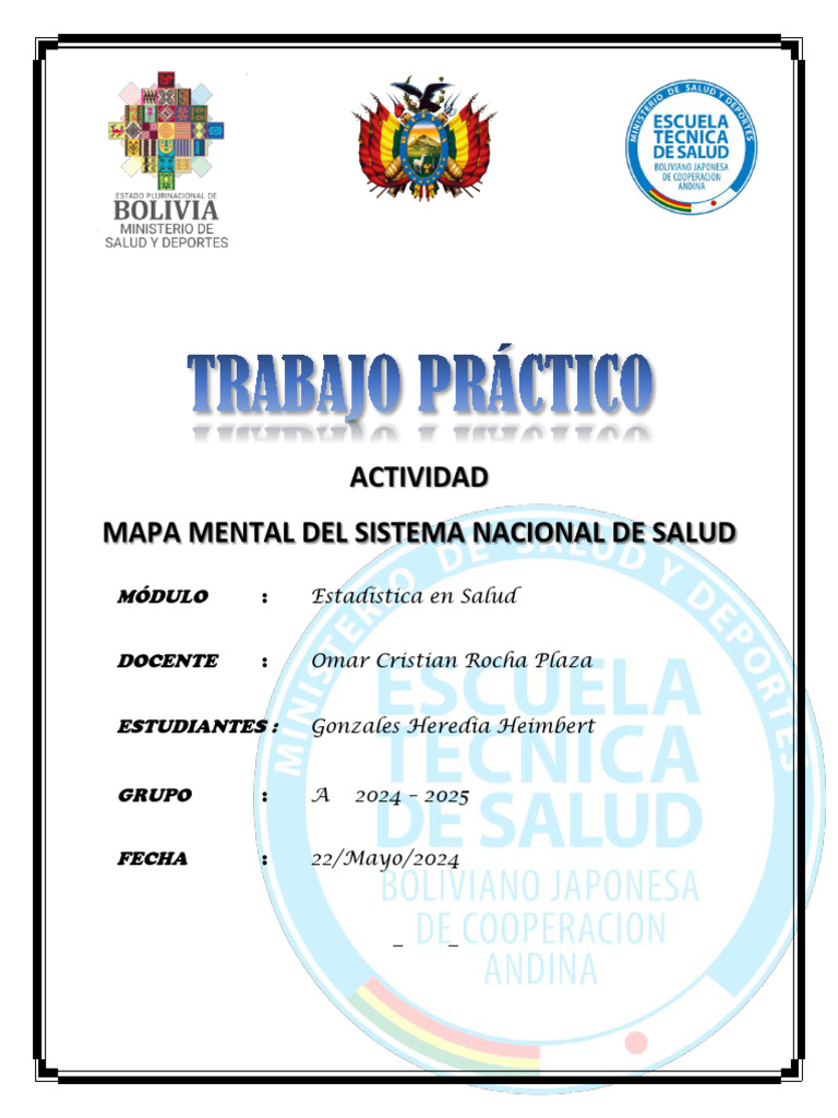 Mapa Mental de Sistema de Salud | PDF | Bolivia | Cuidado de la salud