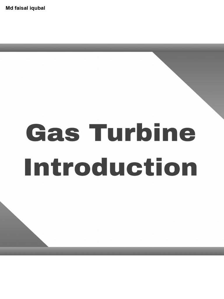 Gas Turbine Basics - Components, and Maintenance, Safety | PDF
