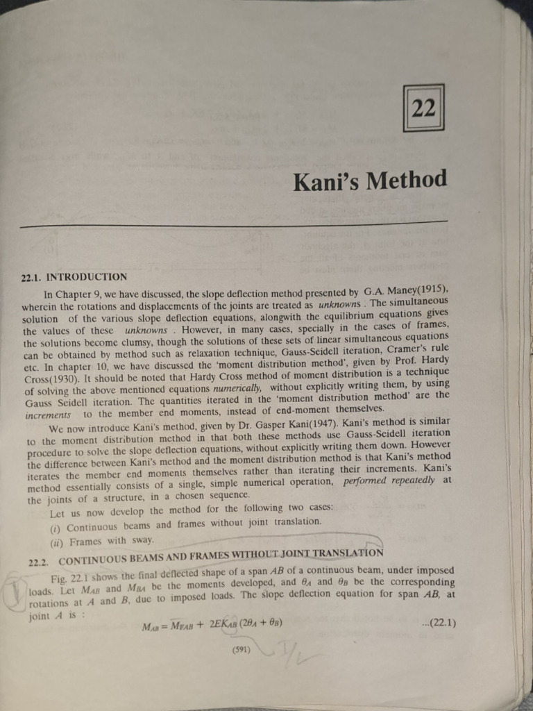 Kanis Method (Punmia) | PDF