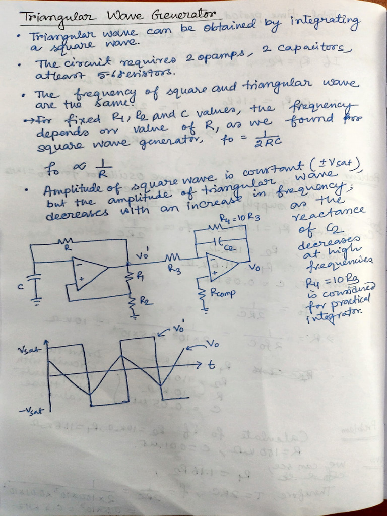 Triangular Wave Generator | PDF | Electricity | Voltage