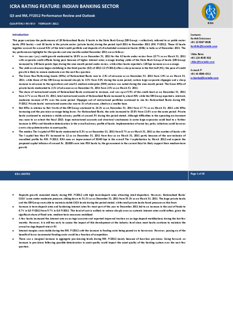 Indian Banks Note (Revised) | PDF | Business | Finance & Money Management