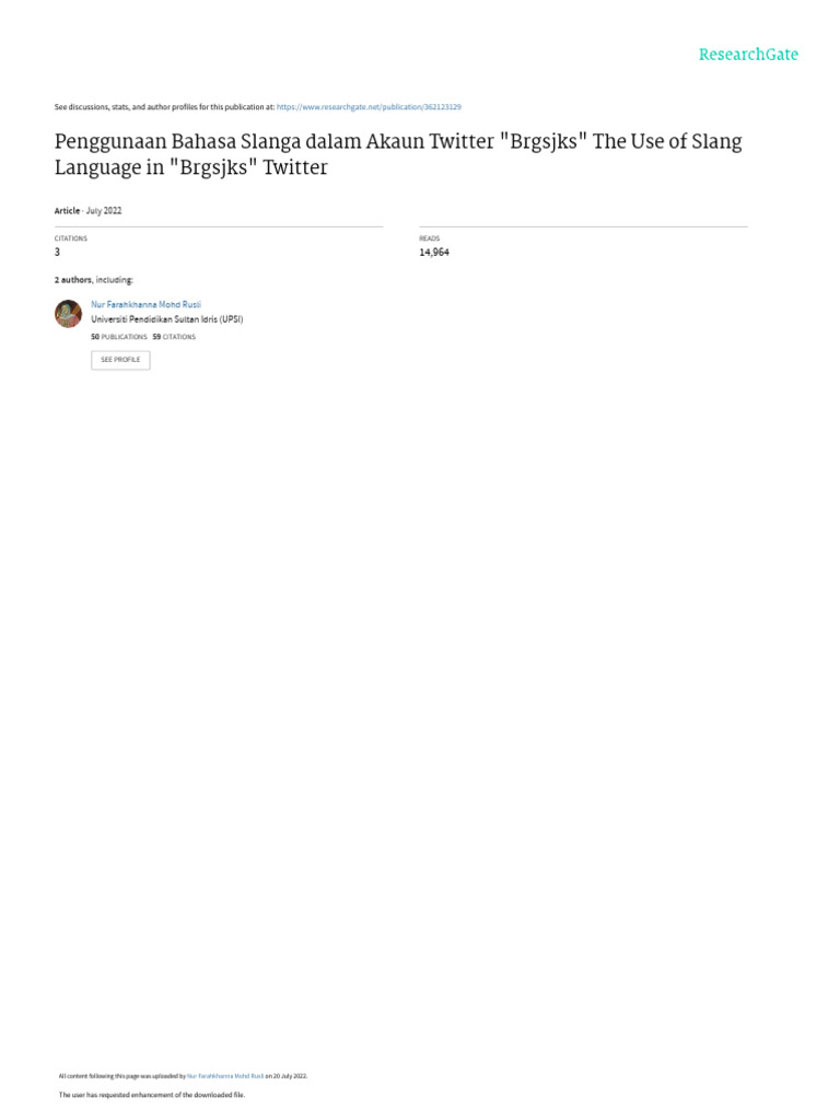 Article Bm Slanga | PDF