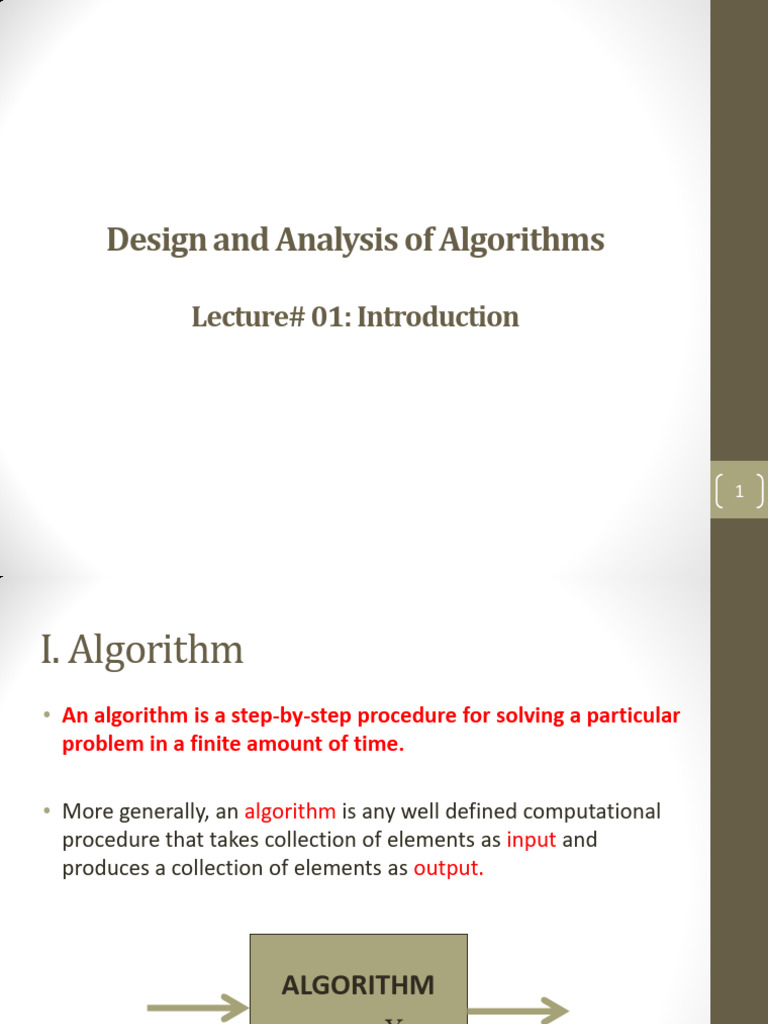 01 Introduction1 | PDF | Time Complexity | Algorithms