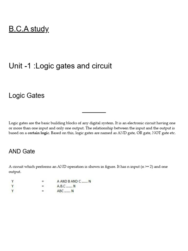Digital Electronics & Computer Organisation Notes | PDF | Computer Data ...